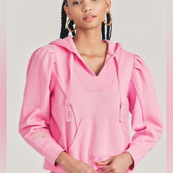 Love Shack Fancy Alouette Hoodie & Mirabella Jogger Pants Lounge Suit Size XS - Picture 8 of 17